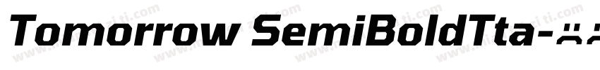 Tomorrow SemiBoldTta字体转换